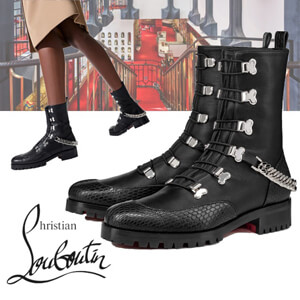 ルブタン ブーツ コピー◆CHRISTIAN LOUBOUTIN Horse Guarda◆ホース ガルダ◆アンクルブーツ 3200582BK65