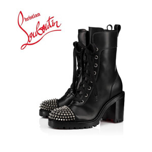 20W◆ルブタン ブーツ コピー◆【CHRISTIAN LOUBOUTIN Ts Croc】◆カーフスキン◆7㎝ 3190959CM47