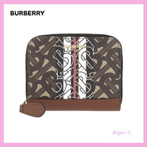 バーバリー 財布 偽物 BURBERRY ☆ モノグラムプリント Eキャンバス コインケース