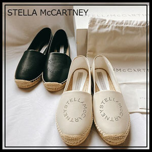 ステラマッカートニー 偽物☆STELLA McCARTNEY ロゴ エスパドリーユ