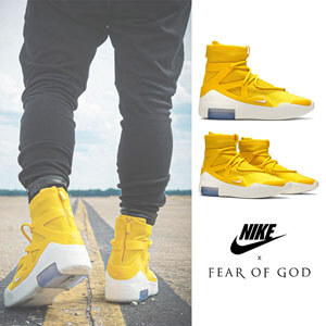 新作コラボ！ナイキ スニーカー コピー Air Fear Of God 1  Amarillo  AR4237 700