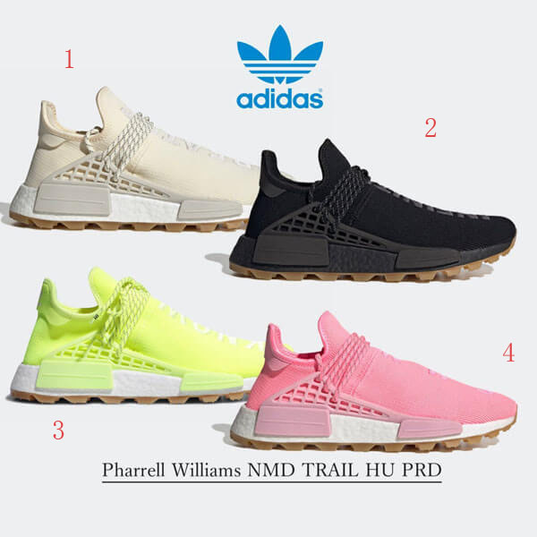 アディダス コラボスニーカー 偽物【送料込】アディダスNMD x Pharrell Hu Trail "Breathe Thoughts"