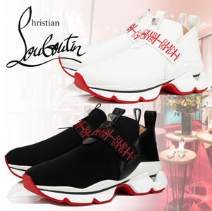 ◆ルブタン スニーカー 偽物◆Christian Louboutin Lipsyrun◆リプシラン◆2色◆クリスチャン ルブタン スニーカー◆1200629WH43、1200629CM47