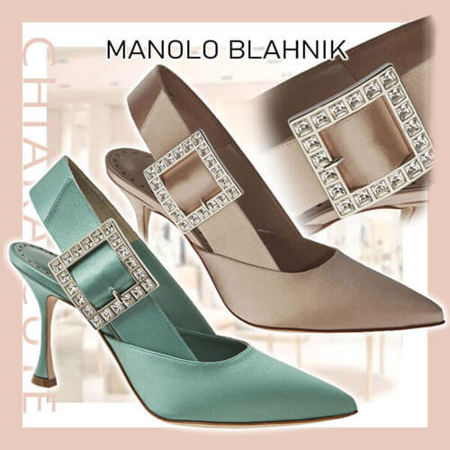 マノロブラニク パンプス コピー【20AW NEW】Manolo Blahnik_women/ NINUTRA サテンパンプス/2色