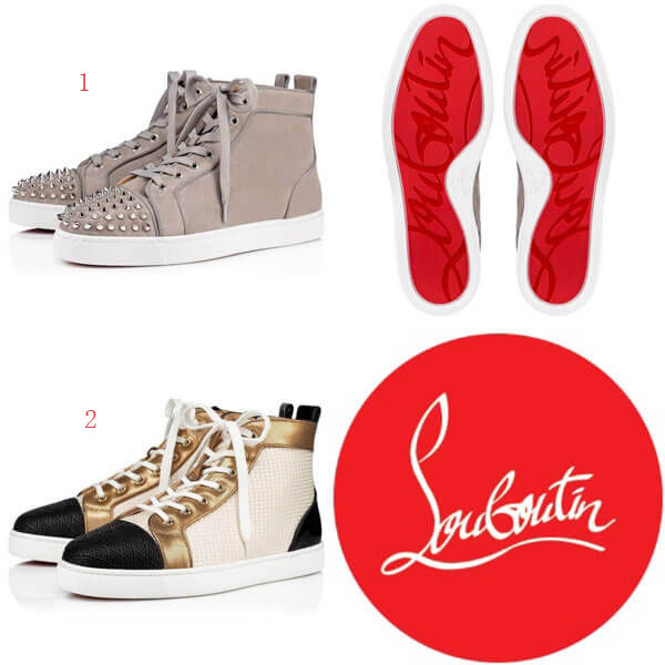 ルブタン スニーカー 偽物☆Christian Louboutin VIPセール☆ 選べる２タイプ ルブタン ハイカットスニーカー