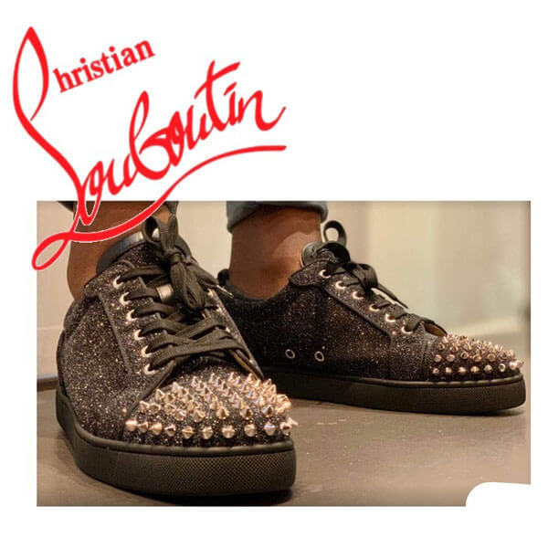 ルブタン スニーカー 偽物◆メンズ◆スニーカー◆【Christian Louboutin  Junior Spikes Orlato】 1200388BK65