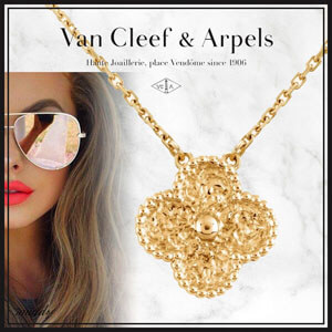 アルハンブラ パロディ Van Cleef & Arpels (ヴァンクリーフ＆アーペル ネックレス 偽物)-ネックレス VCARO1IF00