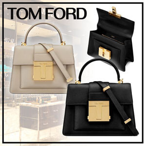 トムフォード バッグ 偽物20SS新作★TOM FORD★グレインレザー 001 スモール ハンドル L1310T-LGO009