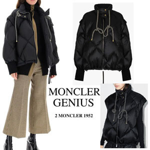 モンクレール 偽物 ダウン 2 モンクレール 1952 FRANCESCA PADDED BOMBER JACKET 0941A50600C0614999