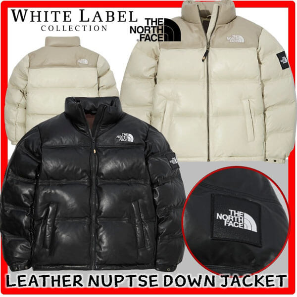 ノースフェイス ダウンジャケット 偽物★人気★THE NORTH FACE★LEATHER NUPTSE DOWN JACKE.T★NJ1DL56J、NJ1DL56K