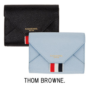 トムブラウン カードケース コピー Thom Browne◇エンベロープ◇レザーカードホルダー