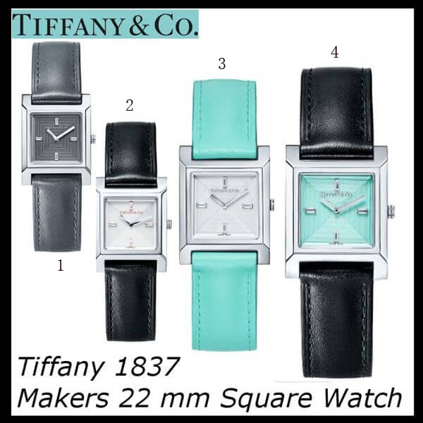 ティファニー 時計 コピー TIFFANY&Co.  1837 メイカーズ 22mm スクエア ウォッチ