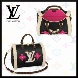 ルイヴィトン もこもこバッグ コピー 争奪戦☆レア 20FW★LV★Speedy 30 Teddy★2WAY もこもこ M56966