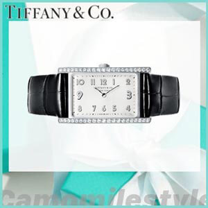 ティファニー 時計 コピー【Tiffany】East West ミニ 2-ハンド 37 x 22mm ワニ皮