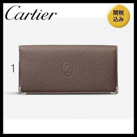 カルティエ 財布 偽物★カルティエ★Must de カルティエ calf leather 長財布