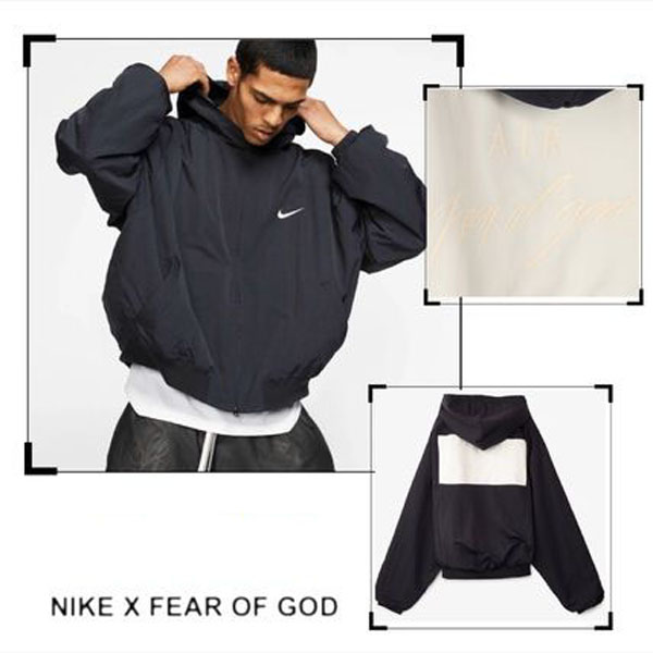 ナイキ フィアオブゴッド 偽物★大人気★ナイキ × FEAR OF GOD HOODED BOMBER JACKETA