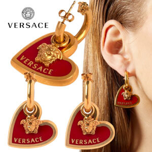 ★ヴェルサーチェ ピアス コピー LOVE VERSACE ハート MEDUSA