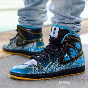 ナイキ 偽物 スニーカー★ Us7 ★ Jordan 1 Retro Doernbecher Mr. Boober ドーレンベッカー 345204-041