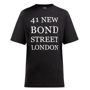 ロエベ 偽物 Tシャツ ロエベ BOND STREET ＆ロゴプリントコットンTシャツ UNISEX