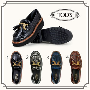 ☆送料込 トッズ 靴 コピー TODS☆KATE LOAFERS IN LEATHER ケイトローファー