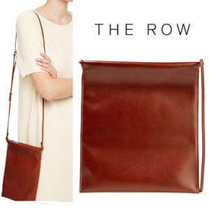 THE ROW バッグ コピー☆レザーブラウンミニショルダーバッグ