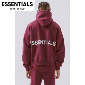 エッセンシャル パーカー 偽物 フィアオブゴッド FW18 FOG FEAR OF GOD ESSENTIALS PULLOVER HOODIE BURGUNDY