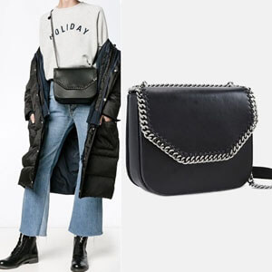 ステラ マッカートニー 偽物 バッグ【Stella McCartney】Falabella Box Crossbody ブラック