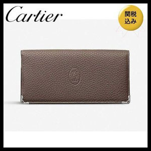 カルティエ 財布 偽物★カルティエ★Must de カルティエ calf leather 長財布