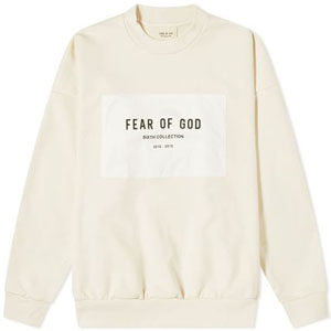 エッセンシャル ロンT 偽物 フィアオブゴッド パーカー コピー FEAR OF GOD ロゴクルースウェット