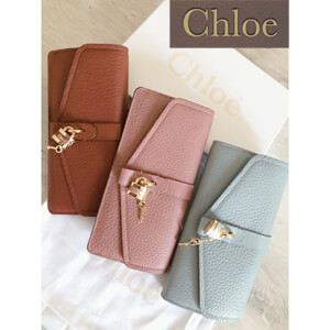 クロエ 偽物 財布【アウトレット】Chloe長財布ロングウォレットABYアビーシリーズ