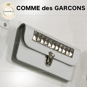 コムデギャルソン 財布 コピー COMME des GARCONS◆スタッズ付き長財布