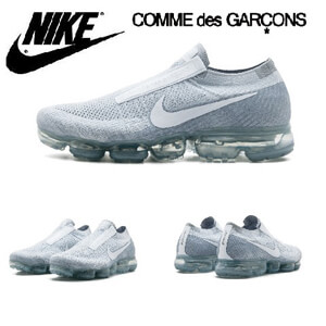 ナイキ コムデギャルソン スニーカー 偽物 CDG Comme des Garcons X ナイキ Air Vapormax FK ホワイト