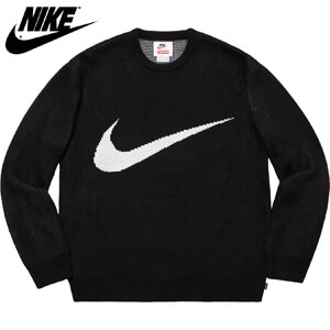 シュプリーム ナイキ 偽物 シュプリーム × ナイキ Swoosh Sweater Black