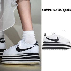 ナイキ コムデギャルソン スニーカー コピー ナイキCDG COMME des Garcons x Wmns Cortez White BV0070 100 入手困難！