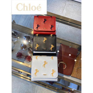 クロエ 偽物 財布 【アウトレット】Chloe☆リトルホース折り畳みウォレット☆