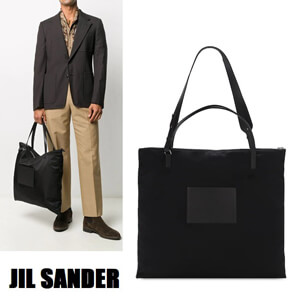 ジルサンダー バッグ コピー JIL SANDER☆レザーポケットのナイロントート/ショルダー