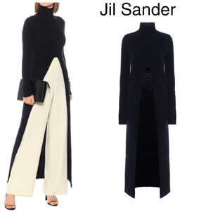 ジルサンダー ニット コピー Jil Sander★モヘアブレンド ロングライン セーター