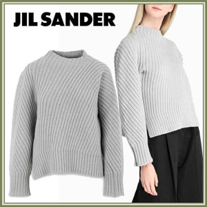 ジル・サンダー ニット コピー JIL SANDER☆リブドニットジャンパー