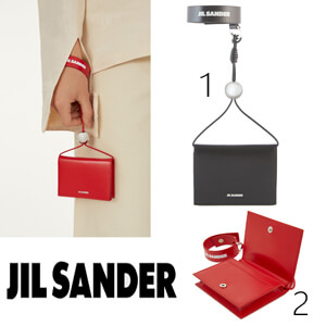 【ジル・サンダー 財布 偽物】Jil Sander リストバンド レザー ウォレット