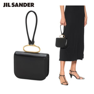 【Jil Sander】ジル・サンダー 財布 偽物 Handlebar Leather Clutch Bag ブラック