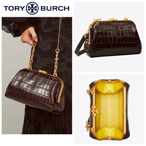 TORY BURCH トリーバーチ バッグ 偽物 クレオ クロコ型押し 2WAY 