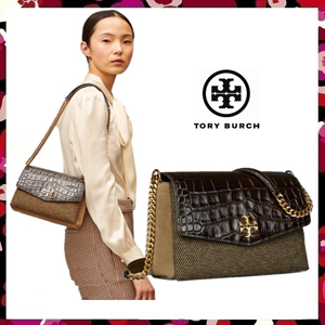 新作Tory Burch トリーバーチ バッグ 偽物 キラ ミックス マテリアル スモール ショルダー