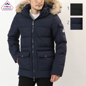 ピレネックス 偽物 ダウン PYRENEX ダウンジャケット AUTHENTIC JACKET MAT FUR ブルゾン 大人気定番