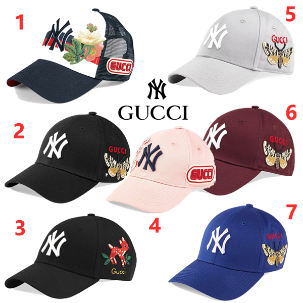 グッチxNew York Yankees グッチ ニューヨーク・ヤンキース 偽物 キャップ