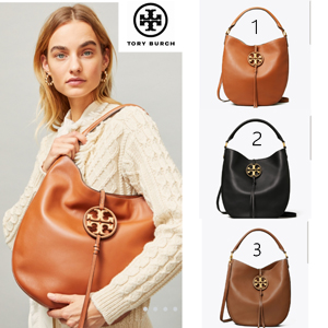 TORY BURCH トリーバーチ バッグ コピー ショルダーバッグ MILLER METAL-LOGO SLOUCHY HOBO