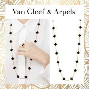 アルハンブラ パロディ 上品【Van Cleef & Arpels】ヴァンクリ 偽物  ヴァンクリーフ＆アーペル コピー ビンテージアルハンブラ☆ネックレス VCARA43100