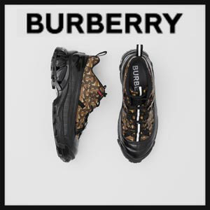 BURBERRY☆バーバリー コピー モノグラムプリント キャンバス アーサースニーカー