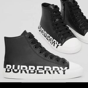 ​バーバリー 偽物 Burberry バーバリー スニーカー コピー ロゴ ハイトップ