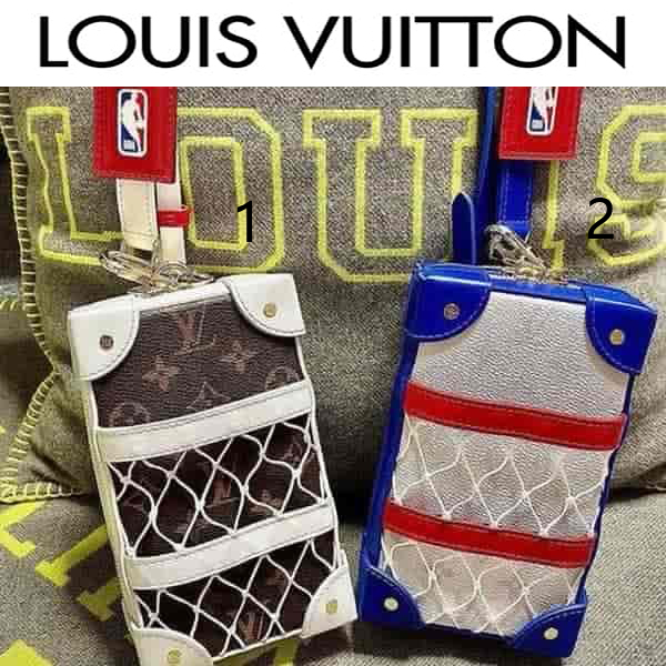 ルイヴィトン スマホケース コピー 人気   iphone12ケース★LVXNBA SOFT TRUNK PHONE BOX BAG  M80101 M80102