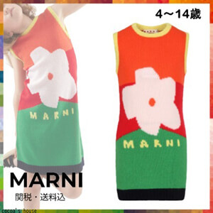 大人もOK マルニ 子ども服 コピー【21SS】*MARNI /マルニ* ニット ワンピース 4〜14歳